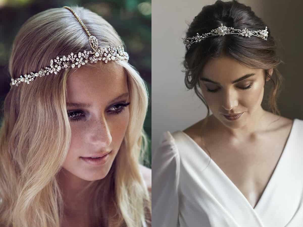 Acconciatura sposa 2019 con tiara o diadema