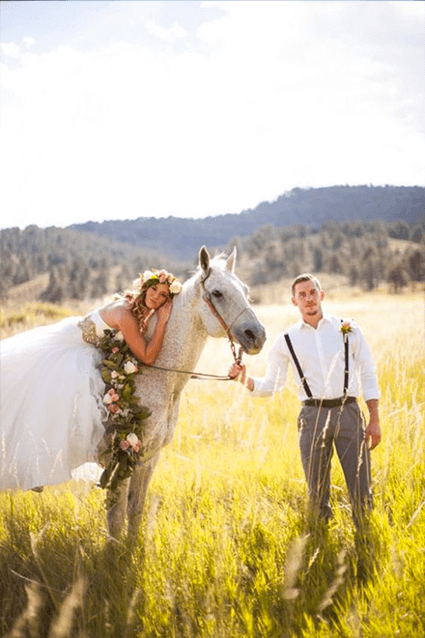 arrivare al matrimonio con il cavallo